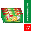 Vim Dishwashing Bar 115g (Bundle of 3)