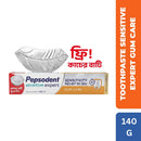 Pepsodent Sensitive Expert Gum Care 140g (Glass Bowl Free)