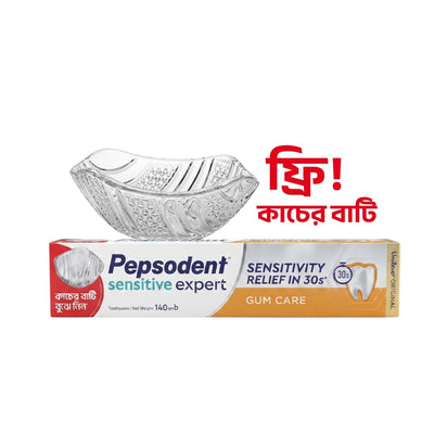 Pepsodent Sensitive Expert Gum Care 140g (Glass Bowl Free)