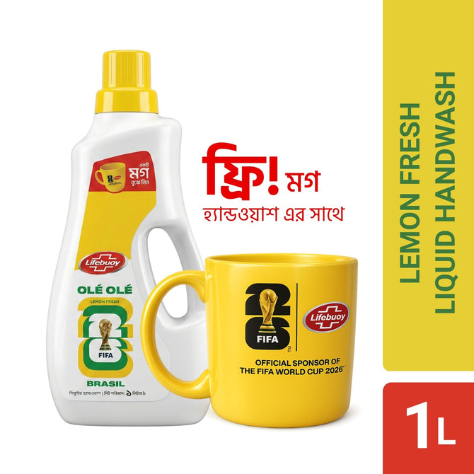 Lifebuoy Handwash (Soap) Lemon Fresh Bottle 1L (Mug Free)