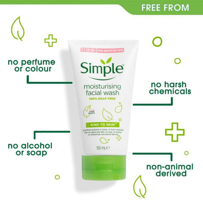 Simple Face Wash Kind to Skin Moisturising 150ml