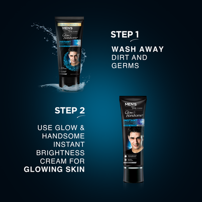 Glow & Handsome Facewash Rapid Action Instant Brightness 50g